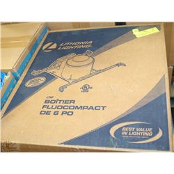 LOT OF 4 BRAND NEW 6" COMPACT FLUORESCENT HOUSING