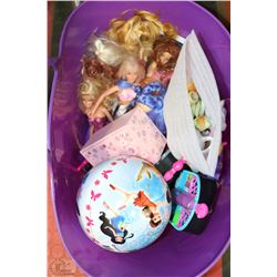 PLASTIC CARRY CASE W/DOLL HOUSE