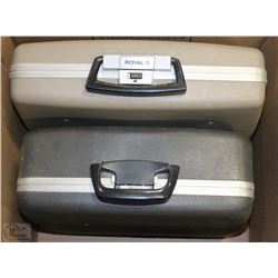 BOX W/2 VINTAGE MANUAL TYPEWRITERS -