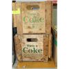 Image 1 : LOT OF 2 COCA COLA WOODEN CRATES