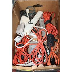 LARGE BOX W/ EXTENSION CORDS, POWER