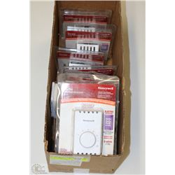 9 BRAND NEW HONEYWELL THERMOSTATS HEAT ONLY