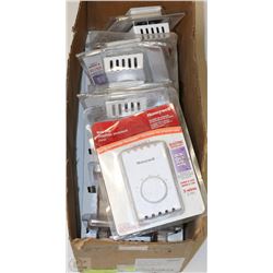 9 BRAND NEW HONEYWELL THERMOSTATS HEAT ONLY