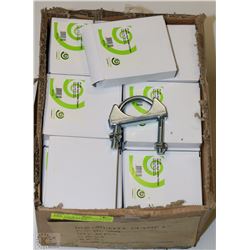 CASE OF 48 SADDLE STYLE MUFFLER CLAMPS,ALL NEW