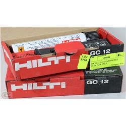 2 OF GC12 GAS CANS FOR HILTI GX100 TOOL ONLY