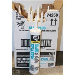 CASE OF DAP INTERIOR/EXTERIOR WHITE ACRYLIC LATEX