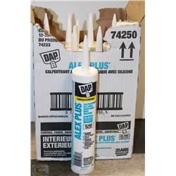 CASE OF DAP INTERIOR/EXTERIOR WHITE ACRYLIC LATEX