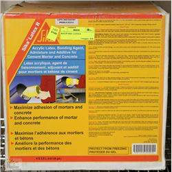BOX OF SIKA  LATEX R ACRYLIC LATEX BONDING AGENT