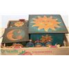 Image 1 : SUN AND MOON WOOD BOX SET INCL 3 LARGE & 11 SMALL