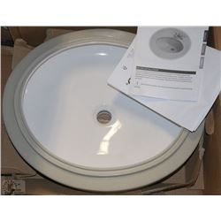 BRAND NEW NEVER USED TOTO UNDERMOUNT OVAL