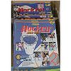 Image 1 : BOX WITH ASSORTED HOCKEY STICKER BOOKS AND MORE