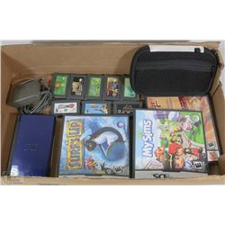 NINTENDO DS WITH 11 GAMES & CASE AND CHARGER