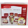 Image 1 : 48PC RUBBERMAID EASY FIND LID SET