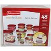 Image 1 : 48PC RUBBERMAID EASY FIND LID SET