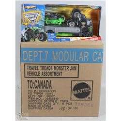 CASE OF 6 HOTWHEELS MONSTER JAM SETS