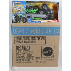 CASE OF 6 HOTWHEELS MONSTER JAM SETS