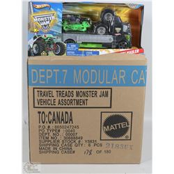 CASE OF 6 HOTWHEELS MONSTER JAM SETS