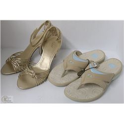 TWO PAIRS OF SHOES. ONE PAIR FIONI DRESS SHOES SZ7