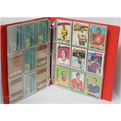 ALBUM OF HOCKEY CARDS MANY 1970'S CARDS INCL