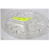 Image 1 : PINWHEEL CRYSTAL 3 PLACE DELI DISH