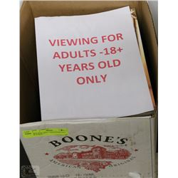 BOX W/48 ADULT MAGAZINES INCL. PLAYBOY,