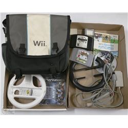 2 FLATS OF VIDEO GAMES & ACCESSORIES - WII, N64,
