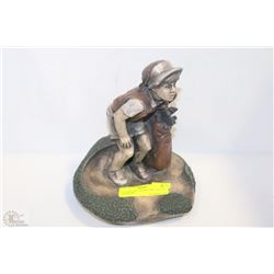 VINTAGE 1992 YOUNG GIRL GOLFER SCULPTURE