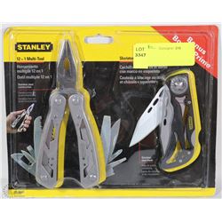 NEW STANLEY 12 IN 1 MULTI TOOL WITH BONUS KNIFE