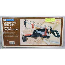 COMPOUND MITRE BOX + SAW