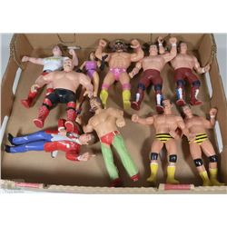 LOT OF 1980'S WWF 8" WRESTLING FIGURES BY LJN