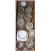 Image 1 : BOX WITH GLASS SEALER JARS AND VINTAGE CLUBHOUSE