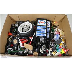 FLAT OF ASSORTED MODEL CAR AND TRUCK WHEELS AND