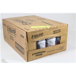 CASE OF 24 ENSURE MEAL SUPPLEMENT STRAWBERRY