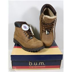 NEW BROWN B.U.M. EQUIPMENT WINTER BOOTS