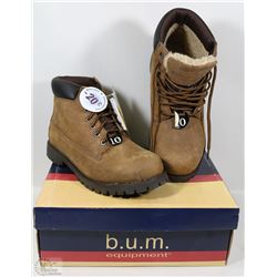 NEW BROWN B.U.M. EQUIPMENT WINTER BOOTS