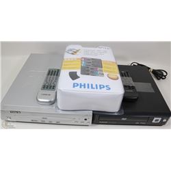 TWO DVD PLAYERS W/ 12' COMPONENT VIDEO CABLES INC.