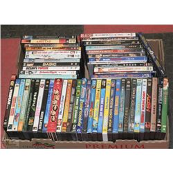 BOX OF DVD'S OVER 50 INCLUDING OCEAN'S ELEVEN