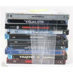 BUNDLE OF 10 BLUERAY MOVIES