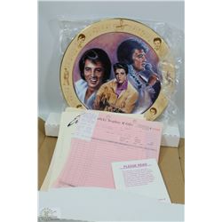 ESTATE LARGE ELVIS  COLLECTOR PLATE IN BOX "A