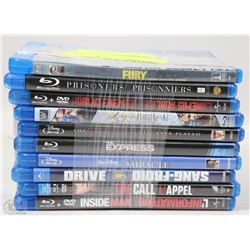 BUNDLE OF 10 BLUERAY MOVIES