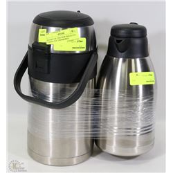 BUNDLE OF TWO NEW INSULATED COFFEE POT THERMOSES