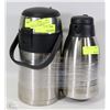 Image 1 : BUNDLE OF TWO NEW INSULATED COFFEE POT THERMOSES