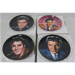 4 COLLECTOR ELVIS PLATES INCL.  "TREAT ME NICE",