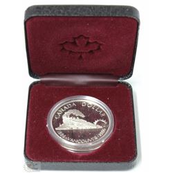1986 CANADIAN PROOF SILVER DOLLAR IN RCM CASE