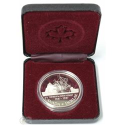 1987 CANADIAN PROOF SILVER DOLLAR IN RCM CASE