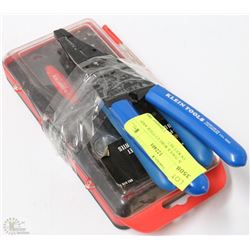 2 KLEIN TOOLS WIRE CUTTER AND 38-PC SOCKET SET