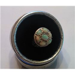 RAINBOW LUSTER FIRE OPAL RING