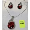 Image 1 : AUSTRIAN CRYSTAL NECKLACE AND EARRING SET