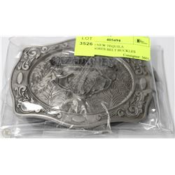 SET OF 2 NEW TEQUILA CALZADORES BELT BUCKLES