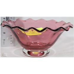 HAZEL ATLAS AMETHYST BOWL